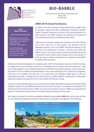 Bio Babble: October 2019